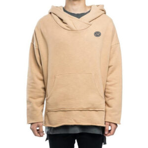 Organic Cotton Vintage Raw Edge Hoodie For Men