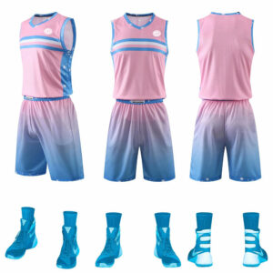 New Design Wholesale Men Custom Made Sublimated Basketball Uniform