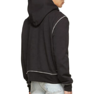 Men’s Custom Logo Lining Pullover Contrast Stitching Hoody