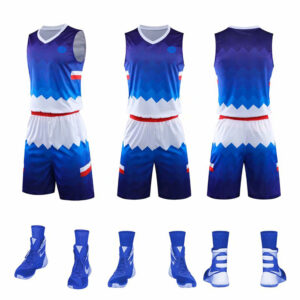High Quality Men 100% Polyester Basketball Jersey Uniform