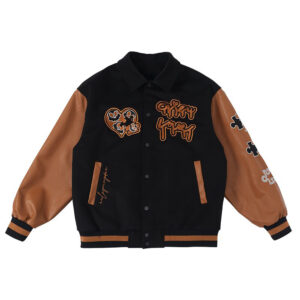 Custom Logo Embroidery Men’s Varsity Jacket